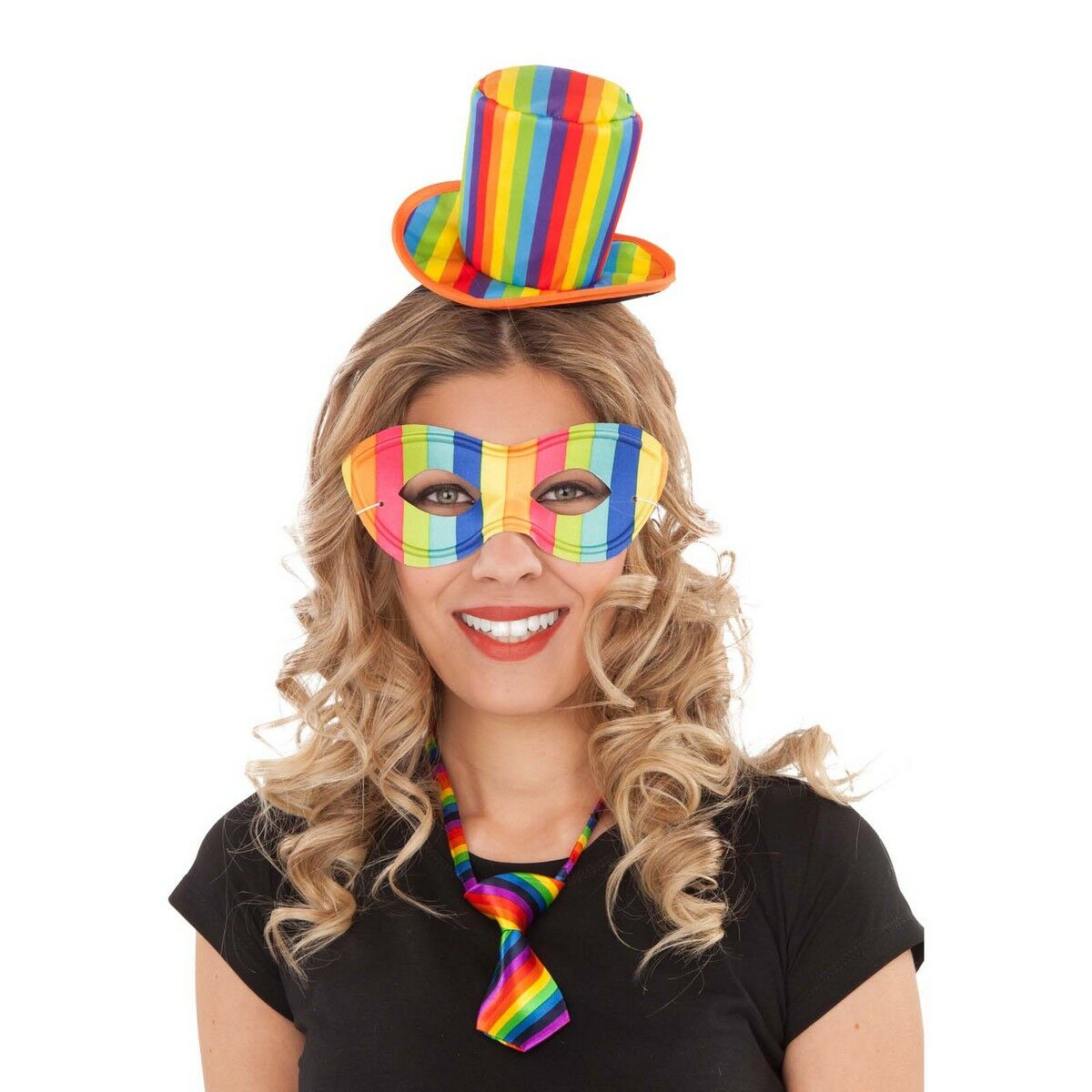 Stirnband My Other Me Regenbogen Einheitsgröße Hut